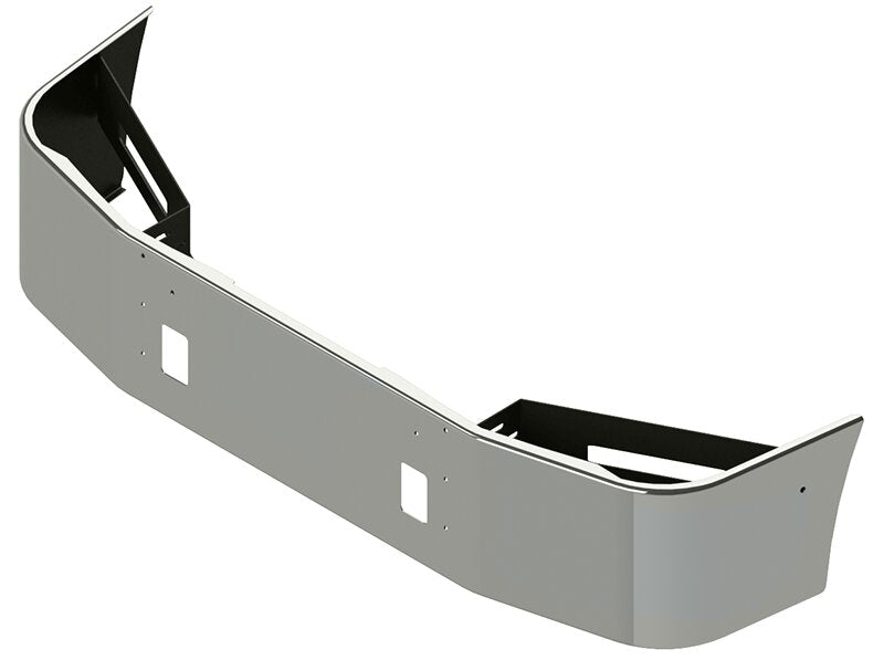BUMPER FOR FREIGHTLINER COLUMBIA 1999-2007 & CENTURY 2005-2007 18" SETBACK AXLE CHROME WITH TOW HOLE
