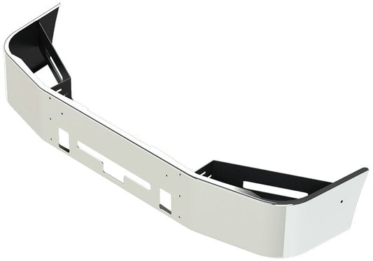 BUMPER FOR FREIGHTLINER COLUMBIA 1999-2007 & CENTURY 2005-2007 12" TO 14" SETBACK AXLE STAINLESS STEEL WITH TOW HOLE & VENT HOLES