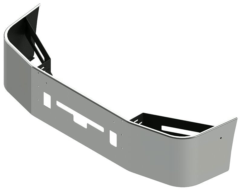 BUMPER FOR FREIGHTLINER COLUMBIA 1999-2007 & CENTURY 2005-2007 20" SETBACK AXLE STAINLESS STEEL WITH TOW HOLE & VENT HOLES