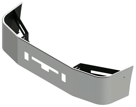 BUMPER FOR FREIGHTLINER COLUMBIA 1999-2007 & CENTURY 2005-2007 20" SETBACK AXLE STAINLESS STEEL WITH TOW HOLE & VENT HOLES