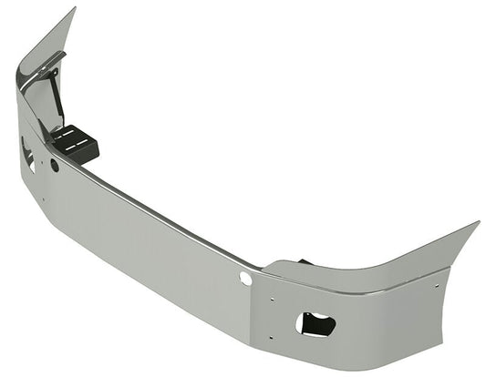 BUMPER FOR FREIGHTLINER CASCADIA P3 - REPLACES PLASTIC BUMPER 2008-2017 16" SETBACK AXLE WITH TOP EXTENSIONS CHROME
