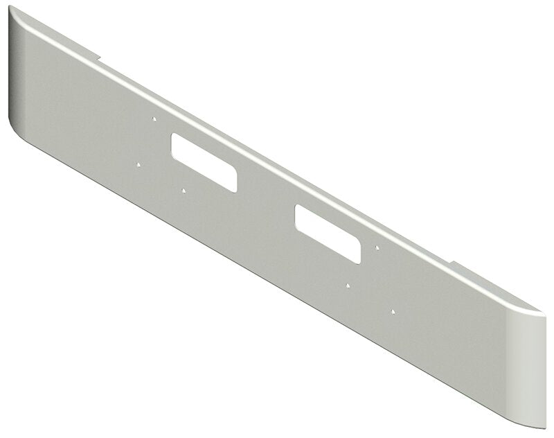 BUMPER FOR GMC GENERAL 1977-1987 18" SQUARE ROLLED END CHROME WITH VENT HOLES