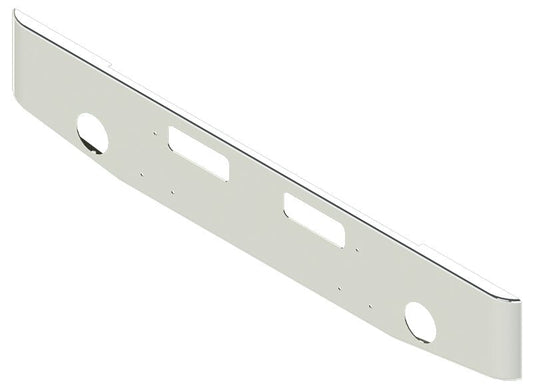 BUMPER FOR GMC BRIGADIER 1978-1988 16" TAPER ROLLED END CHROME WITH ROUND FOG LIGHT HOLES & VENT HOLES