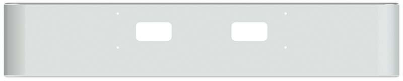 BUMPER FOR CHEVY & GMC TOPKICK, KODIAK 1990-2003 18" SQUARE ROLLED END CHROME WITH VENT HOLES