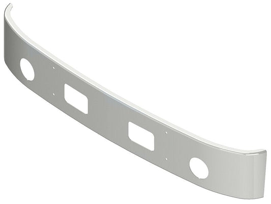 BUMPER FOR CHEVY & GMC TOPKICK, KODIAK 1990-2003 14" WRAP AROUND "FACTORY STYLE" CHROME WITH ROUND FOG LIGHT HOLES & VENT HOLES