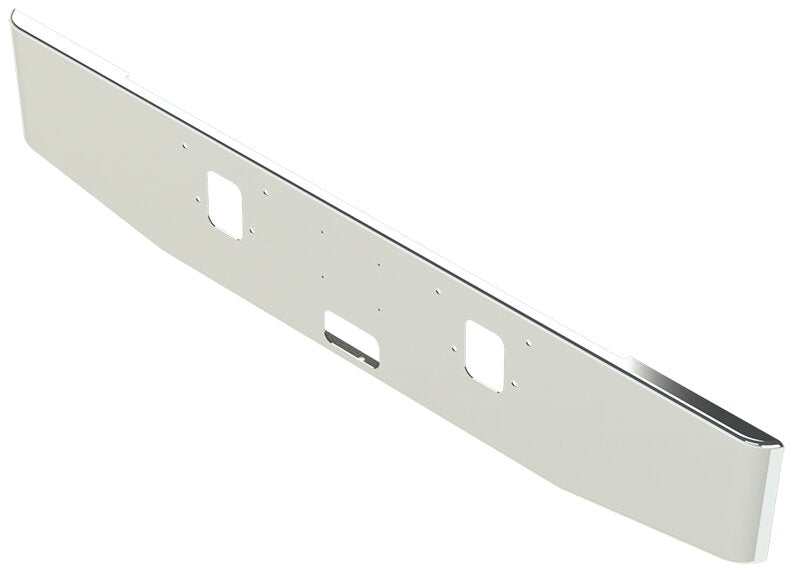 BUMPER FOR IHC 4200, 4300 1977-1990 16" TAPER ROLLED END CHROME AND LICENSE PLATE HOLES