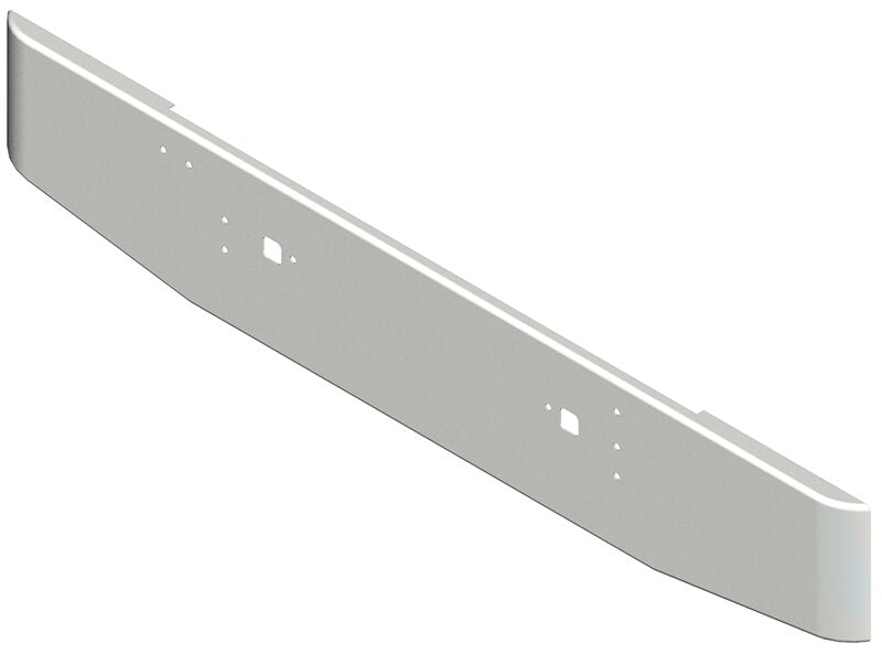 BUMPER FOR IHC 9300, 9370 CONVENTIONAL, 9670 CABOVER 1983-1996 16" TAPER ROLLED END CHROME WITH TOW HOLE