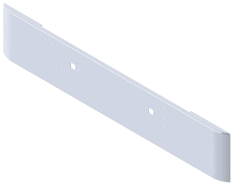 BUMPER FOR IHC 9300, 9370 CONVENTIONAL, 9670 CABOVER 1983-1996 WITH TOW HOLE AND LICENSE PLATE HOLES