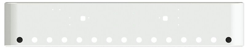 BUMPER FOR IHC 9300, 9370 CONVENTIONAL, 9670 CABOVER 1983-1996 WITH TOW HOLE AND 15 HOLES FOR 2" LIGHTS, LICENSE PLATE HOLES