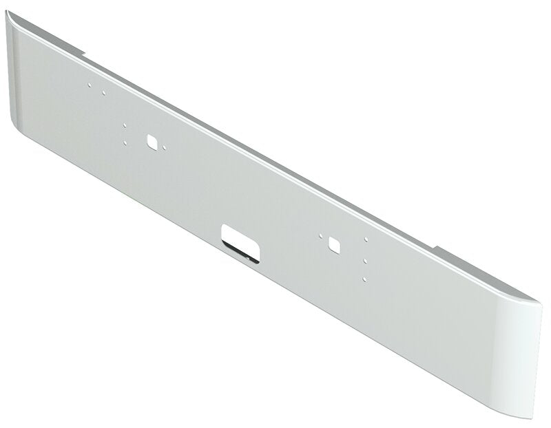 BUMPER FOR IHC 9300, 9370 CONVENTIONAL, 9670 CABOVER 1983-1996 18" SQUARE ROLLED END CHROME