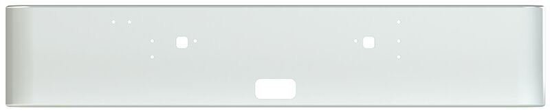 BUMPER FOR IHC 9300, 9370 CONVENTIONAL, 9670 CABOVER 1983-1996 18" SQUARE ROLLED END CHROME