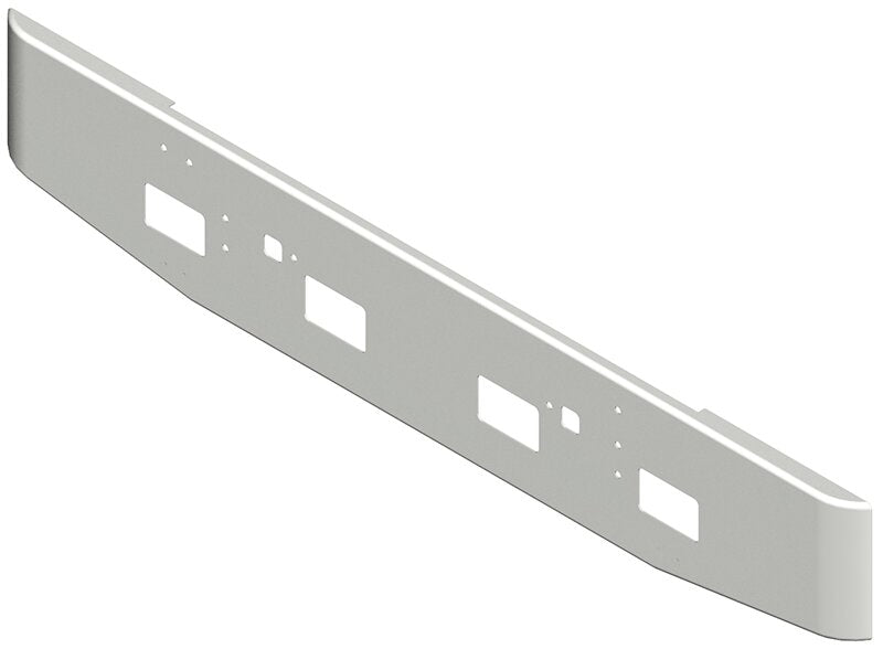 BUMPER FOR IHC 9300, 9370 CONVENTIONAL, 9670 CABOVER 1983-1996 16" TAPER ROLLED END CHROME