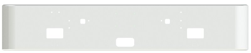 BUMPER FOR IHC 9300, 9370 CONVENTIONAL, 9670 CABOVER 1983-1996 AND LICENSE PLATE HOLES