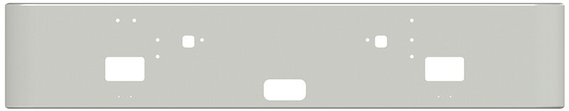 BUMPER FOR IHC 9300, 9370 CONVENTIONAL, 9670 CABOVER 1983-1996 18" SQUARE ROLLED END CHROME