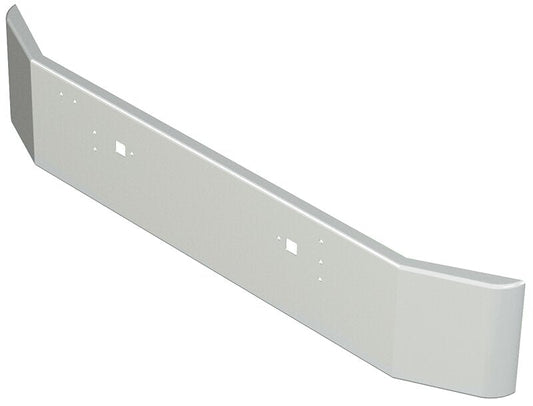 BUMPER FOR IHC 9300 SERIES SETBACK AXLE 1983-1996 18" SQUARE HAND FORM CHROME WITH TOW HOLE