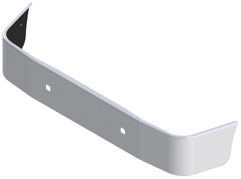 BUMPER FOR IHC 9400 SETBACK AXLE 1990-1996 16" SETBACK AXLE CHROME WITH TOW HOLE