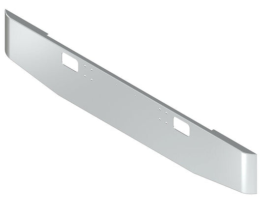 BUMPER FOR IHC 4000 SERIES, 7000 SERIES, 8000 SERIES 1990-2004 16" TAPER ROLLED END CHROME WITH TOW HOLE