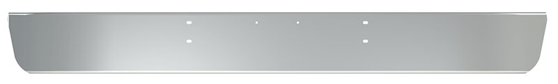 BUMPER FOR IHC 4000 SERIES, 7000 SERIES, 8000 SERIES 1990-2004 10" WRAP AROUND "FACTORY STYLE" CHROME WITH MOUNTING HOLES ONLY