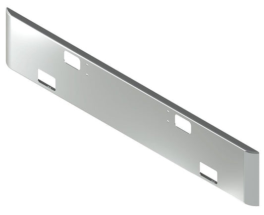BUMPER FOR IHC 4000 SERIES, 7000 SERIES, 8000 SERIES 1990-2004 18" SQUARE ROLLED END CHROME