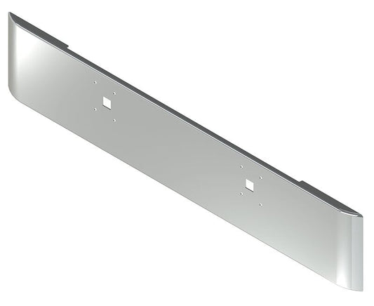 BUMPER FOR IHC 9900 1998-1999 18" SQUARE ROLLED END CHROME WITH TOW HOLE