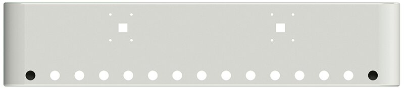 BUMPER FOR IHC 9900 1998-1999 20" SQUARE ROLLED END CHROME WITH TOW HOLE AND 15 HOLES FOR 2" LIGHTS