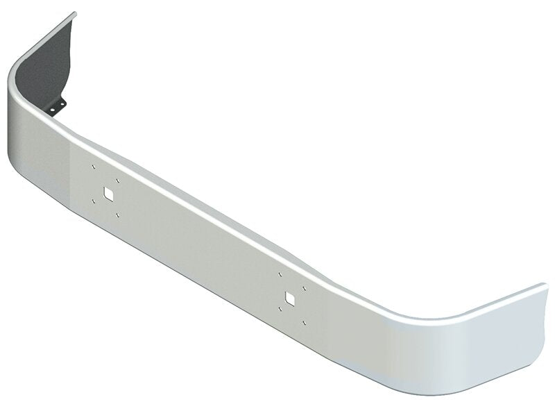 BUMPER FOR IHC 9100, 9200, 9400 SETBACK AXLE 1997-2007 12" TO 14" SETBACK AXLE CHROME WITH TOW HOLE