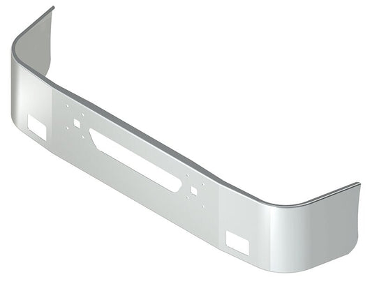 BUMPER FOR IHC 9100, 9200, 9400 SETBACK AXLE 1997-2007 18" SETBACK AXLE CHROME