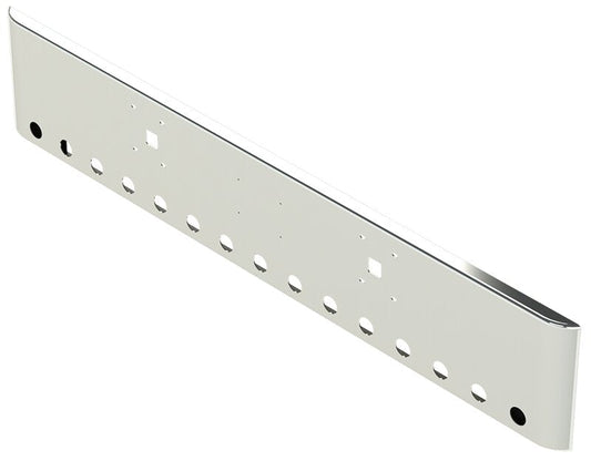 BUMPER FOR IHC 9900 2000-2022 WITH TOW HOLE AND 15 HOLES FOR 2" LIGHTS, LICENSE PLATE HOLES