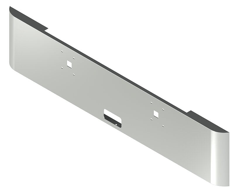 BUMPER FOR IHC 9900 2000-2022 20" SQUARE ROLLED END CHROME