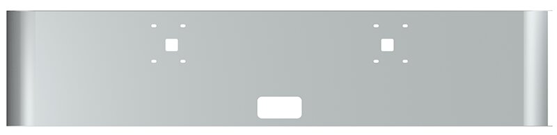 BUMPER FOR IHC 9900 2000-2022 20" SQUARE ROLLED END CHROME