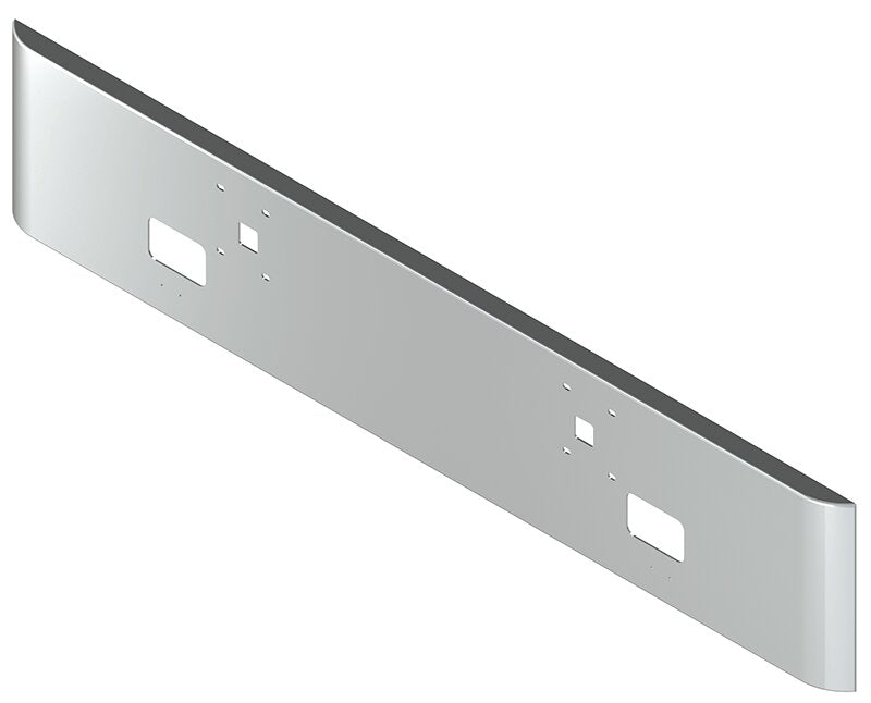 BUMPER FOR IHC 9900 2000-2022 18" SQUARE ROLLED END CHROME