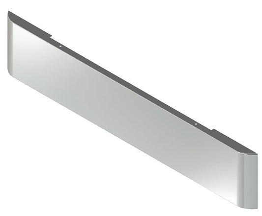 BUMPER FOR IHC 9900 2000-2022 18" SQUARE ROLLED END STAINLESS STEEL WITH NO MOUNTING HOLES AND WITH UNIVERSAL BRACKETS THAT FIT CB, CQ, FD, FE ,HA, HC, GO