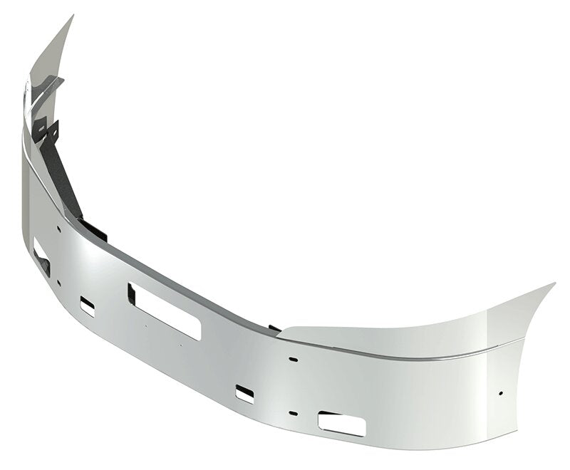 BUMPER FOR IHC PROSTAR 2008-2017 16" SETBACK AXLE WITH TOP EXTENSIONS CHROME