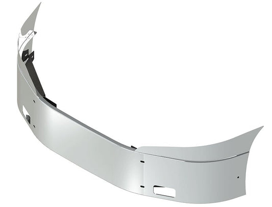 BUMPER FOR IHC PROSTAR 2008-2017 16" SETBACK AXLE WITH TOP EXTENSIONS CHROME