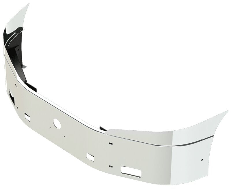 BUMPER FOR IHC PROSTAR 2008-2017 16" SETBACK AXLE WITH TOP EXTENSIONS CHROME
