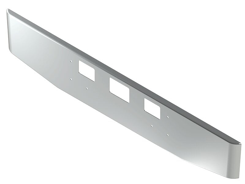 BUMPER FOR IHC 5900 SET FORWARD AXLE 2001-2011 16" TAPER ROLLED END CHROME WITH TOW HOLE