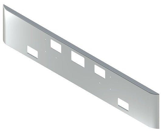 BUMPER FOR IHC 5900 SET FORWARD AXLE 2001-2011 18" SQUARE ROLLED END CHROME