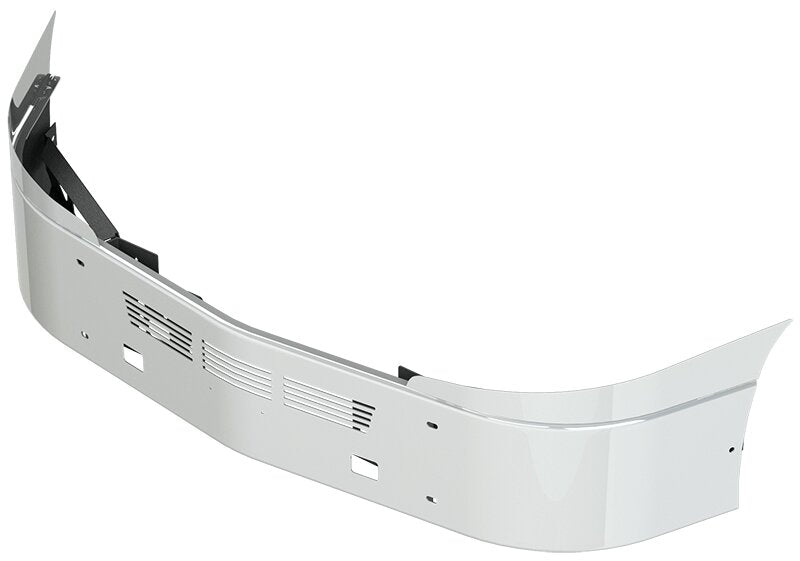 BUMPER FOR IHC LT SERIES 2017-2022 16" SETBACK AXLE WITH TOP EXTENSIONS CHROME