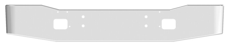 BUMPER FOR KENWORTH K100C CABOVER 1967-1983 16" GULLWING CHROME WITH STEP HOLES