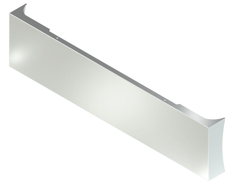 BUMPER FOR KENWORTH K100C CABOVER 1967-1983 22" AMERICAN EAGLE BOXED END WITH 8" EARS CHROME WITH NO MOUNTING HOLES AND WITH UNIVERSAL BRACKETS THAT FIT CB, CQ, FD, FE ,HA, HC, GO