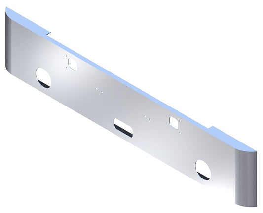 BUMPER FOR KENWORTH W900A 1967-1981 18" SQUARE ROLLED END CHROME