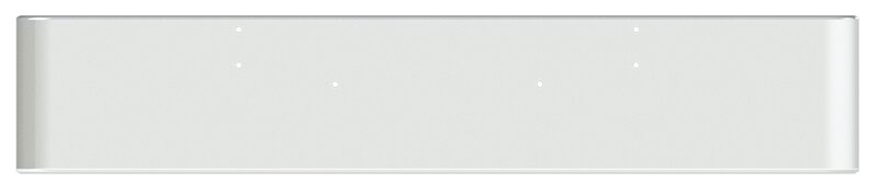 BUMPER FOR KENWORTH W900B 1982-2010 & W900L 1982-2022 18" SQUARE ROLLED END CHROME WITH MOUNTING HOLES ONLY