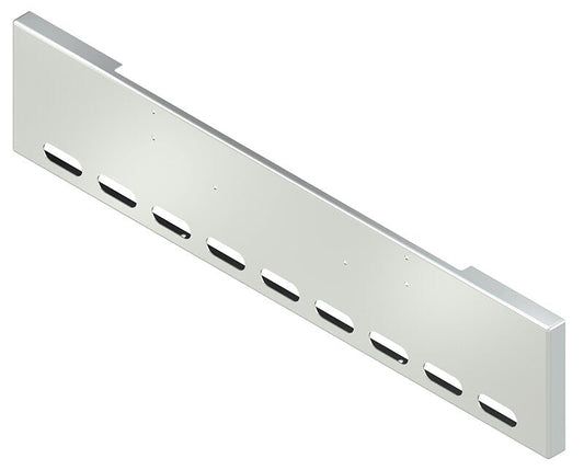 BUMPER FOR KENWORTH W900B 1982-2010 & W900L 1982-2022 20" BOXED END CHROME WITH MOUNTING HOLES ONLY AND 9 OVAL HOLES