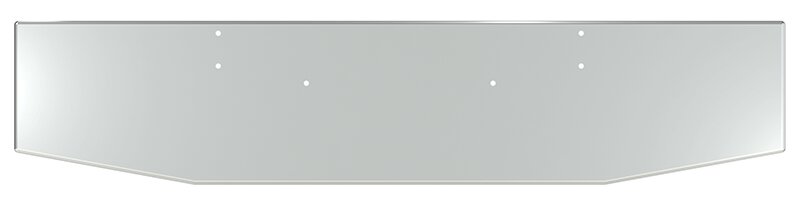 BUMPER FOR KENWORTH W900B 1982-2010 & W900L 1982-2022 20" BOXED END TAPER CHROME WITH MOUNTING HOLES ONLY