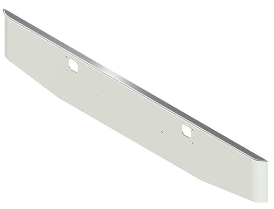 BUMPER FOR KENWORTH W900B 1982-2010 & W900L 1982-2022 16" TAPER ROLLED END CHROME WITH TOW HOLE, NO CUTOUT ON THE TOP LIP