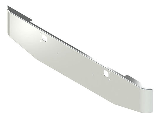 BUMPER FOR KENWORTH W900B 1982-2010 & W900L 1982-2022 18" TAPER HAND FORM CHROME WITH TOW HOLE