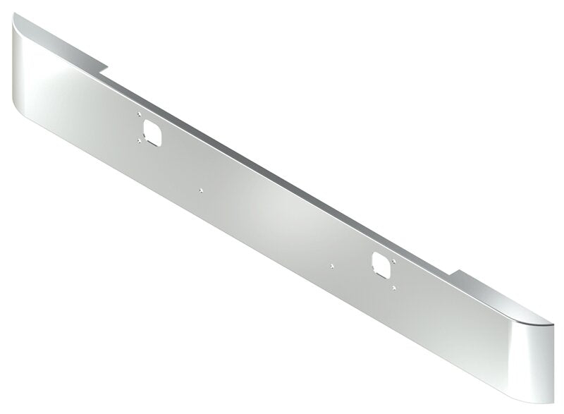 BUMPER FOR KENWORTH W900B 1982-2010 & W900L 1982-2022 12" SQUARE HAND FORM CHROME WITH TOW HOLE