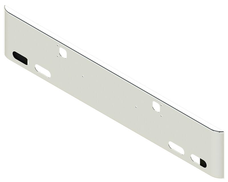 BUMPER FOR KENWORTH W900B 1982-2010 & W900L 1982-2022 18" SQUARE ROLLED END CHROME WITH TOW HOLE AND 4 OVAL HOLES