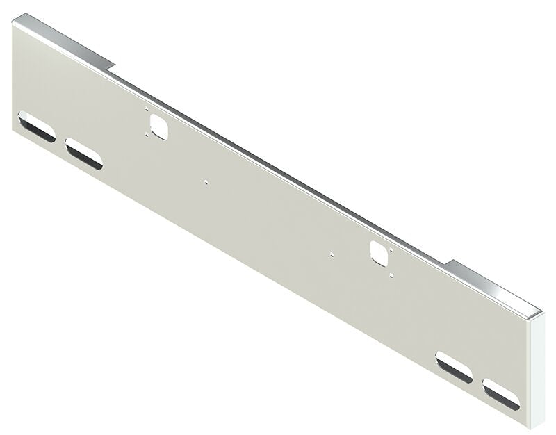 BUMPER FOR KENWORTH W900B 1982-2010 & W900L 1982-2022 18" BOXED END CHROME WITH TOW HOLE AND 4 OVAL HOLES