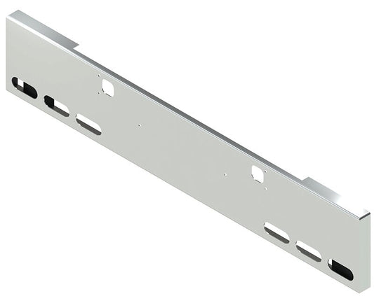 BUMPER FOR KENWORTH W900B 1982-2010 & W900L 1982-2022 18" BOXED END CHROME WITH TOW HOLE, LIGHT HOLES